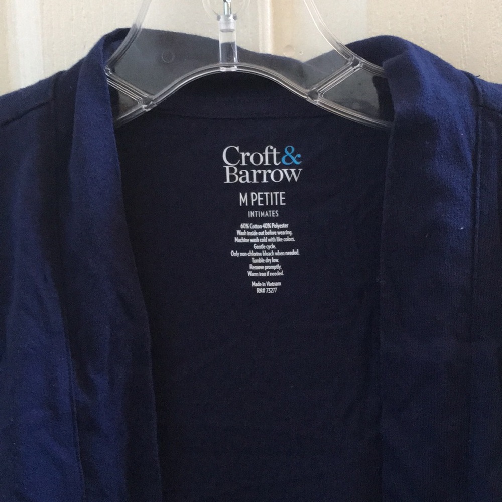 FINAL MARKDOWN Ladies croft and barrow sleep jacket petite medium - Picture 3 of 3